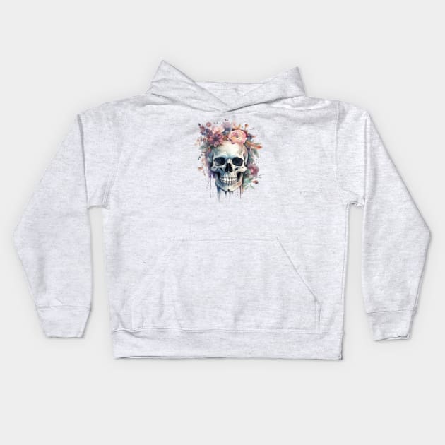 adorn your dead in flowers Kids Hoodie by Goddess Designs